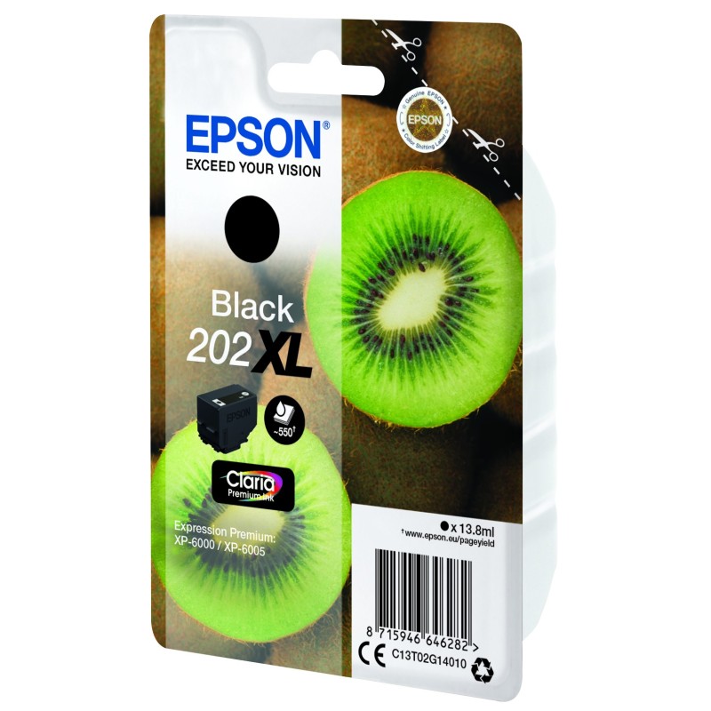 Epson C13T02G14010 Druckerpatrone 202XL Nero ca. 550 Seiten